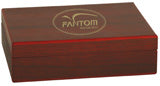 7-3/4" x 6" Rosewood Finish Golf Ball Box (balls not included)